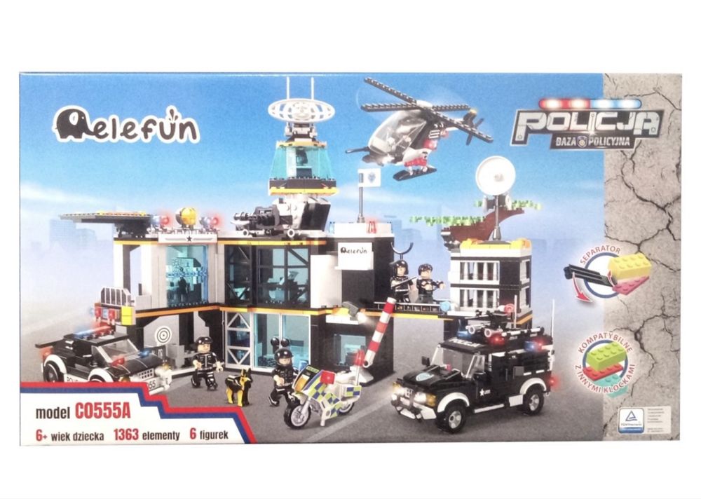 Klocki Elefun Baza policyjna C0555A -posterunek policji