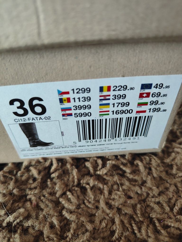 Sprzedam skórzane kozaki Lasocki r.36