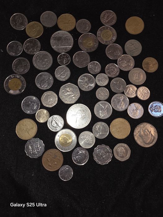 Moedas antigas para coleção