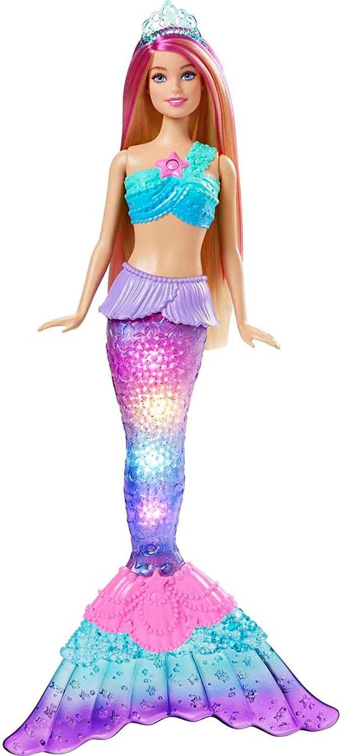 Барби барбі Сверкающая русалочка Barbie Mermaid Twinkle Light-Up Tail