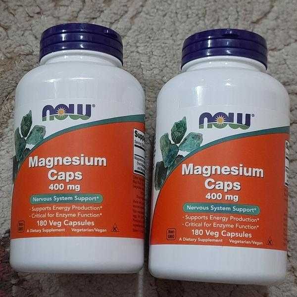 Магний, 400 мг в одной капсуле, США, 180 капсул