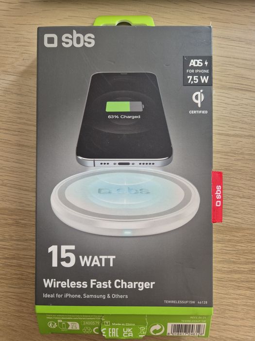 Ładowarka indukcyjna bezprzewodowa SBS 15 Watt