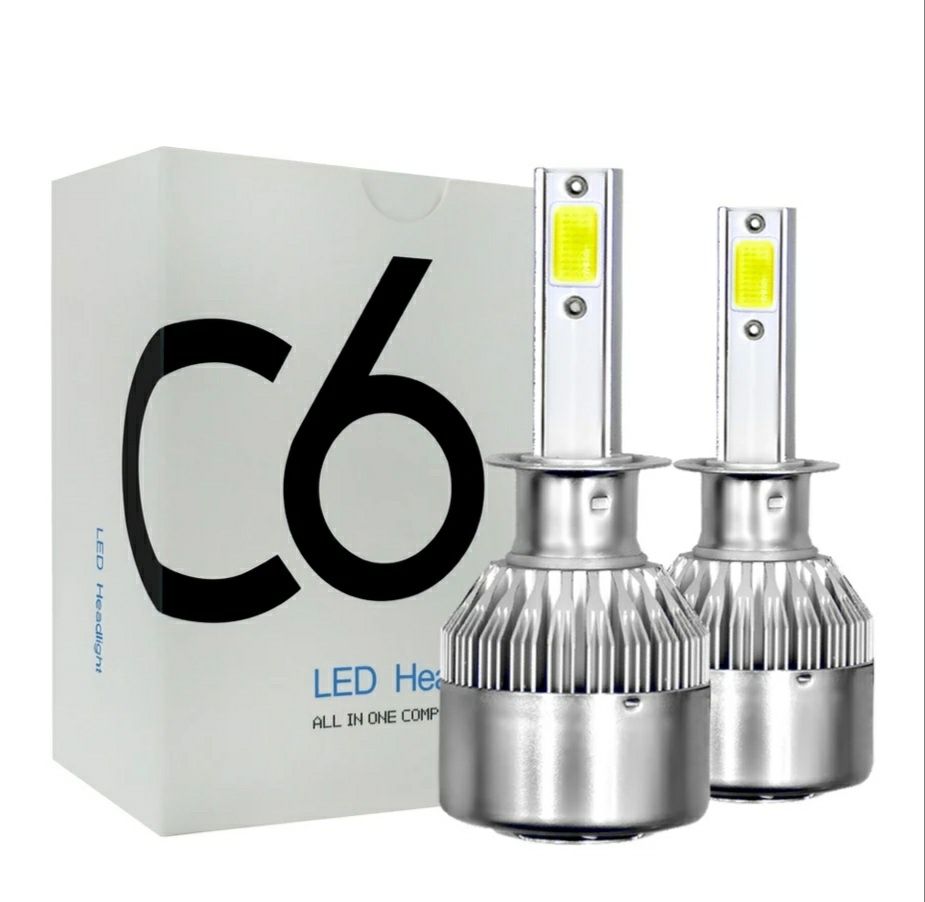 Светодиодные Led лампы C6 Led H7, H1 Н4...