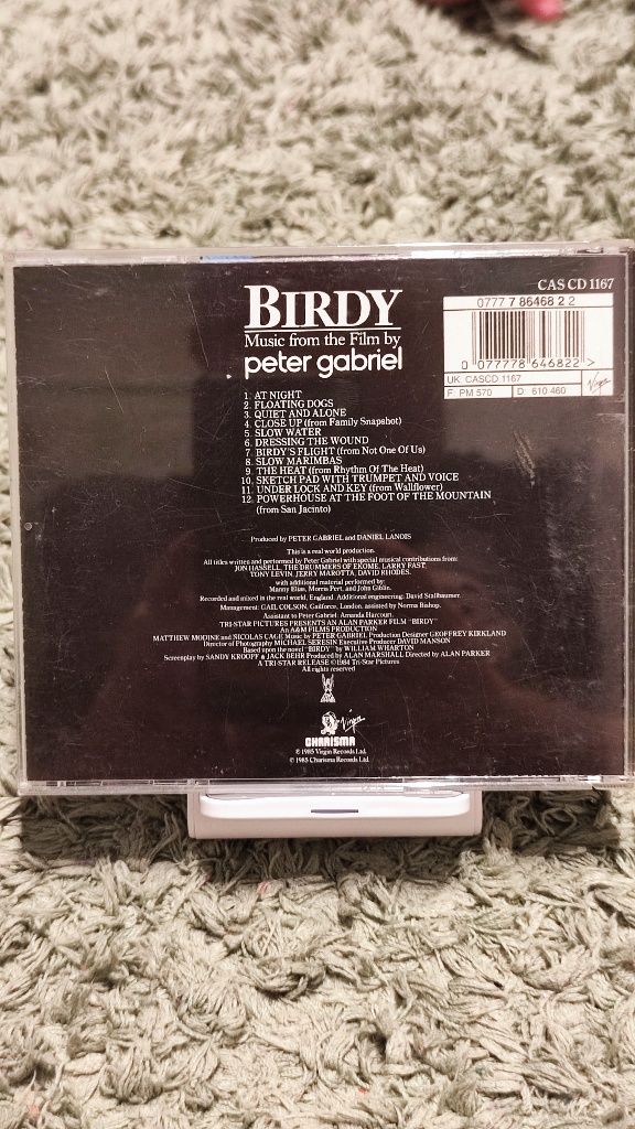 Ptasiek BIRDY Peter Gabriel muzyka z filmu soundtrack płyta CD