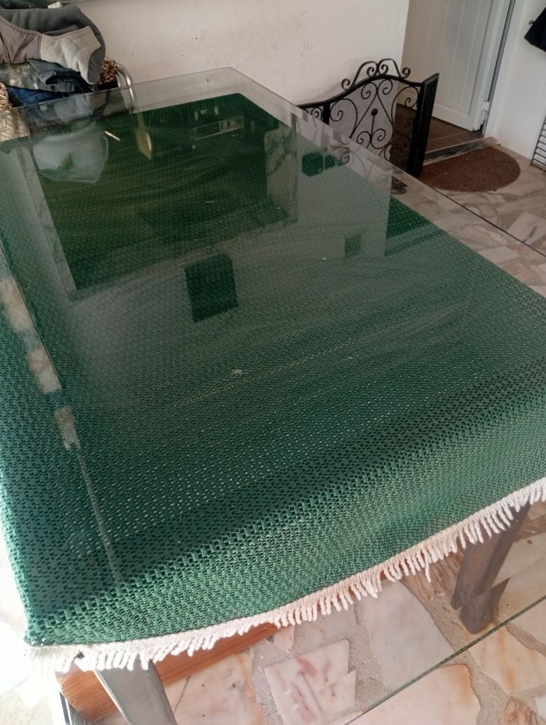 Vidro de mesa biselado