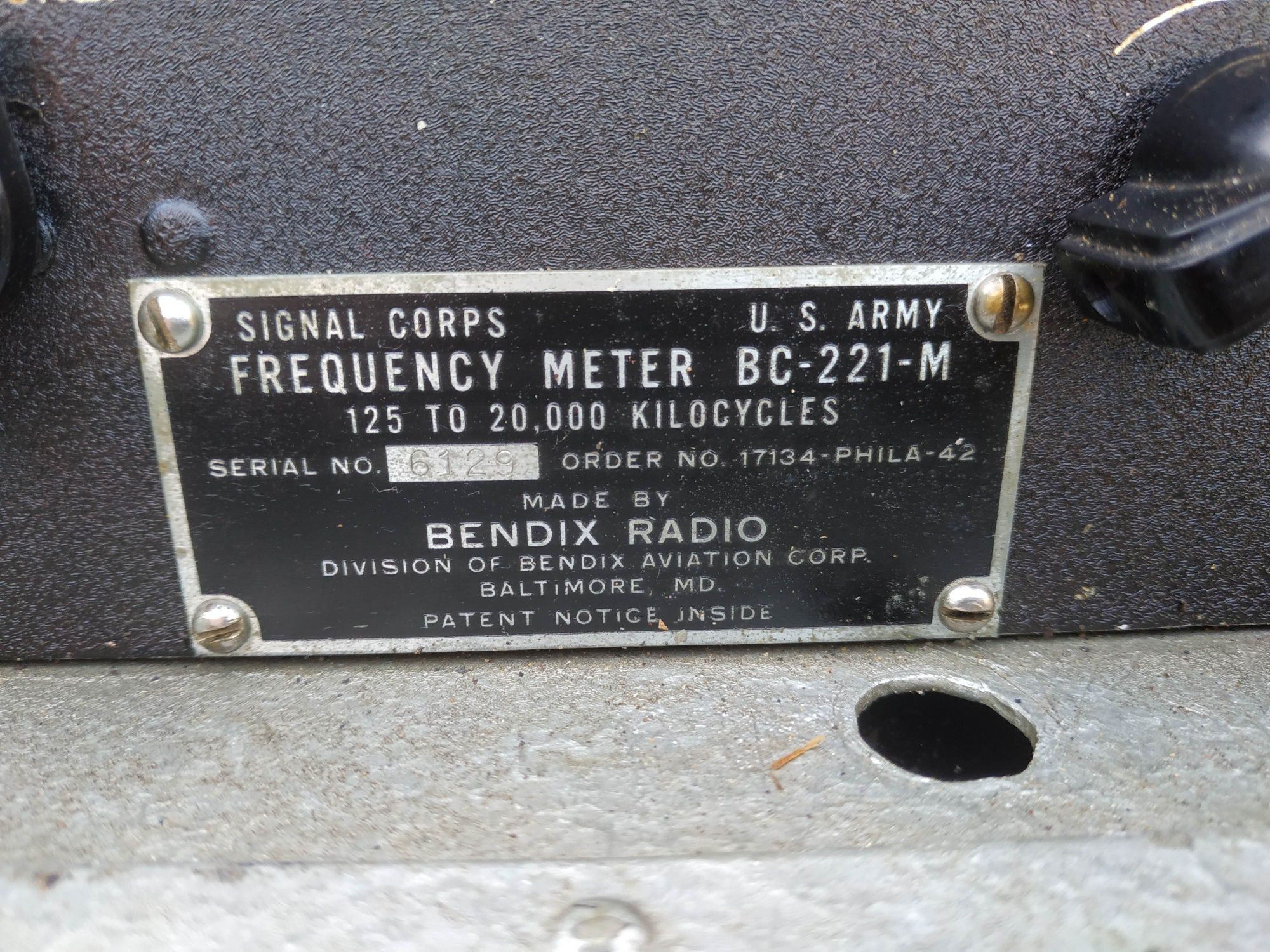 Частотомер BC-221-M U.S.ARMY