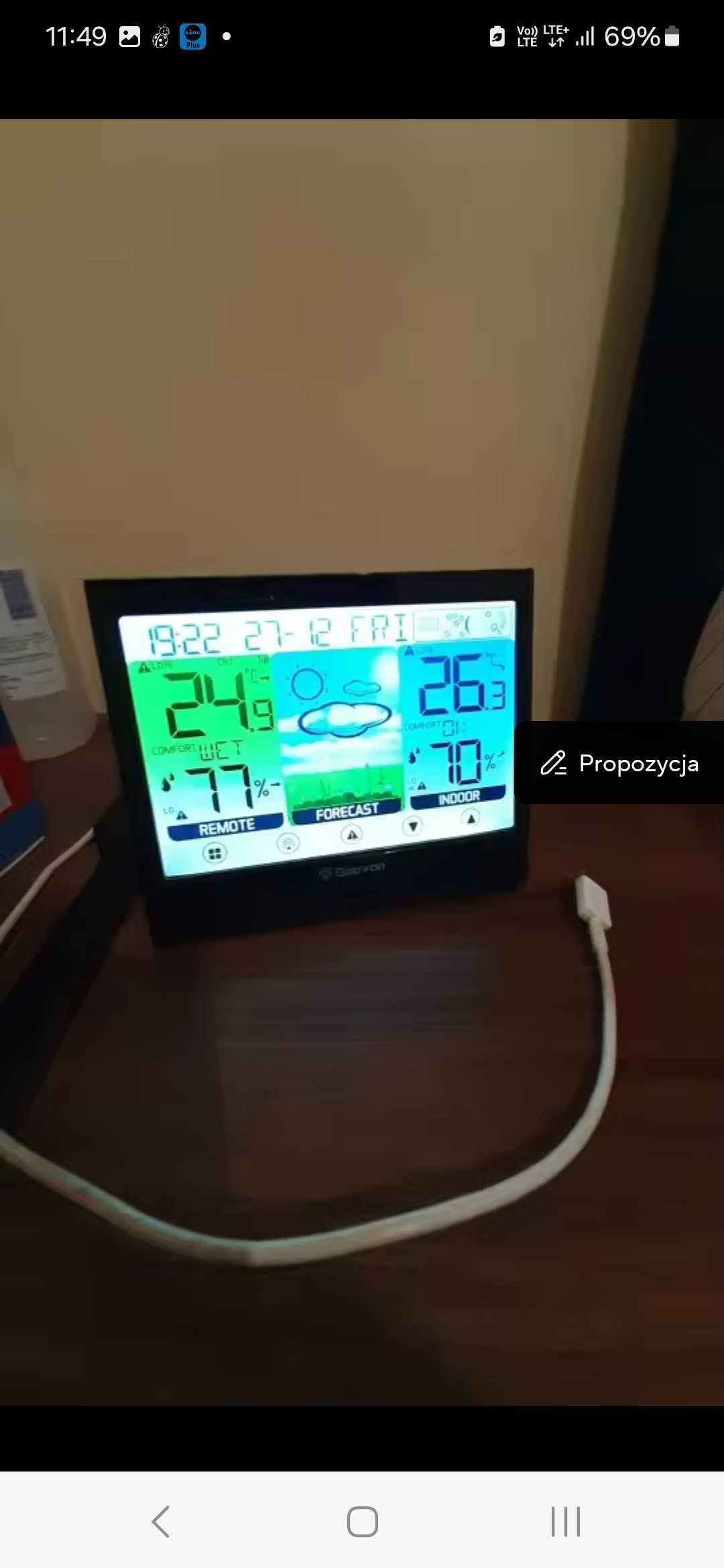 Stacja pogodowa bezprzewodowa Geevon
