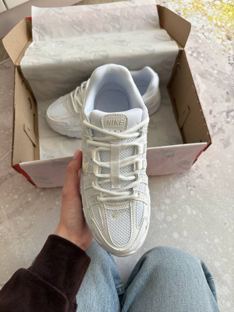 Nike P-6000 Triple White