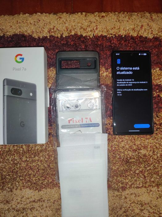 Google Pixel 7a, 128GB 8GB RAM, Charcoal (Cinza), c/ garantia