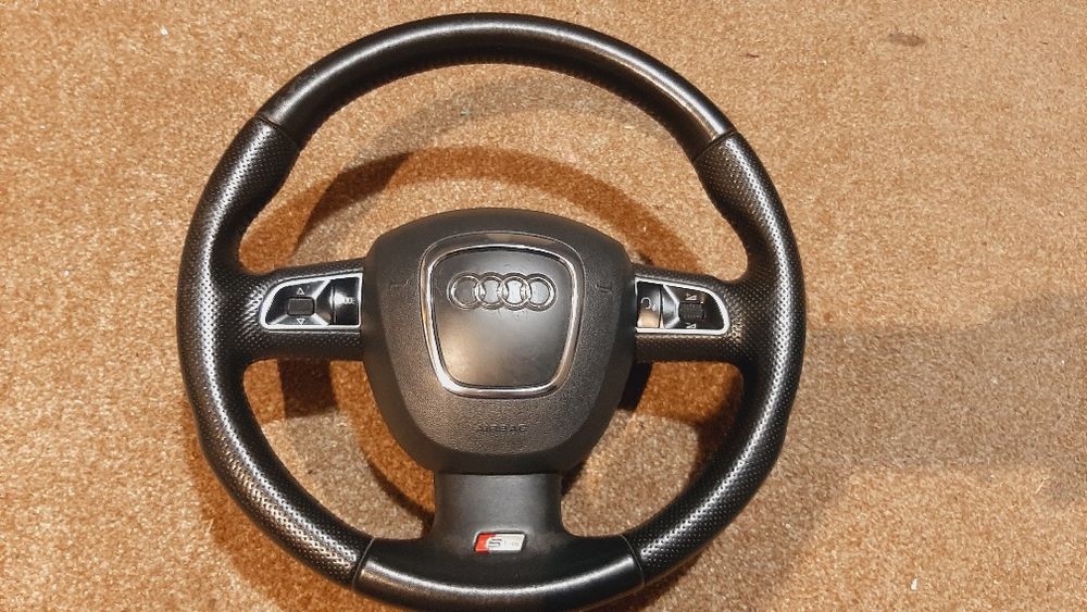 Audi a4 b8 a5 q5 S-line Kierownica Multifunkcyjna Skórzana Łopatki