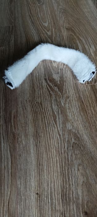 Futerko na nachrapnik / pasek potyliczny 30cm białe