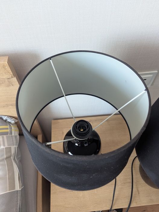 Lampy stołowe czarne