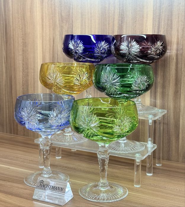 Хрустальные креманки шампанки Joska/Nachtmann серия Schluderstein GDR