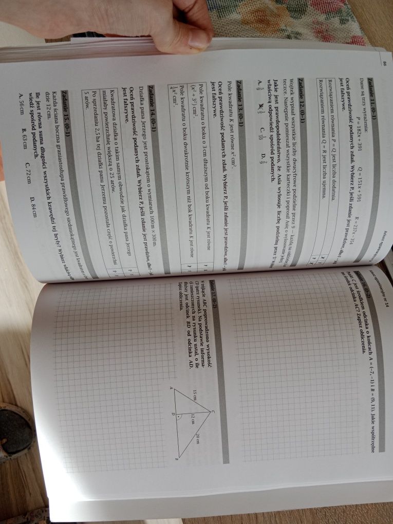 Matematyka 8 zestawy zadań przygotowanie do egzaminu