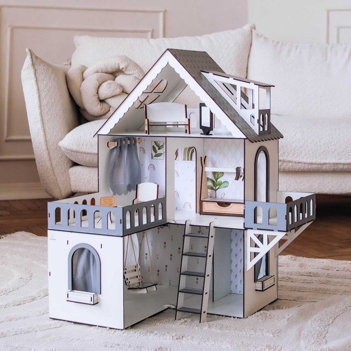 Ляльковий дім 61см міні котедж Кукольный дом Мебель кукла ЛОЛ lol
