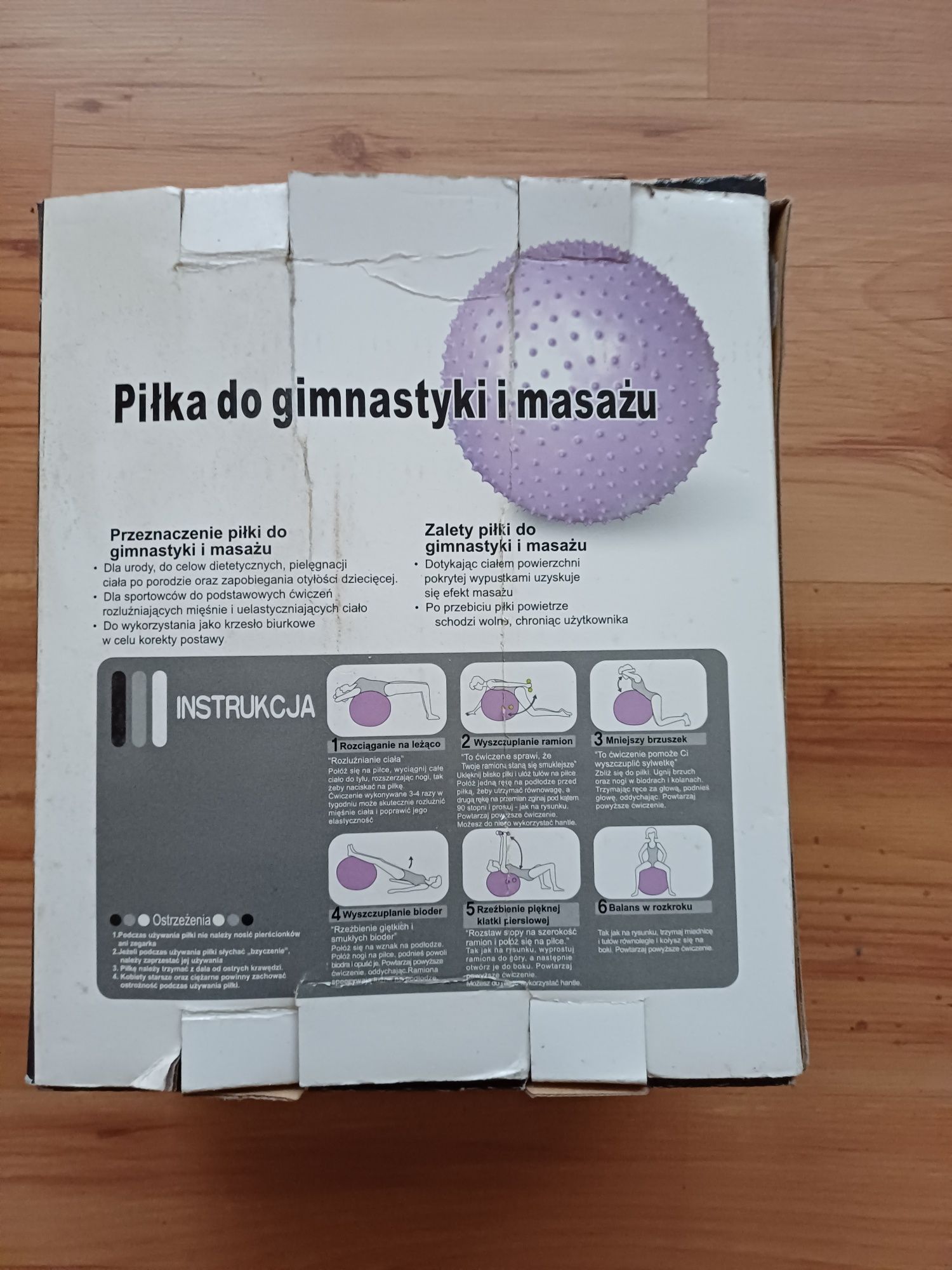 Piłka do gimnastyki i masażu