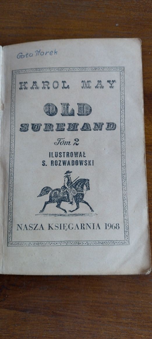 Książka Old Surehand tom 2  Karol May 1968