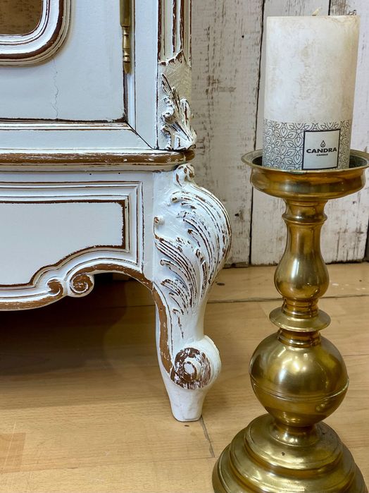 Biała BIBLIOTEKA witryna  Rokoko LUDWIK XV Francja 1899r. Antyk