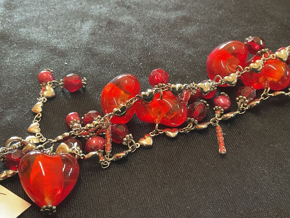 Colar tema corações 56 cm