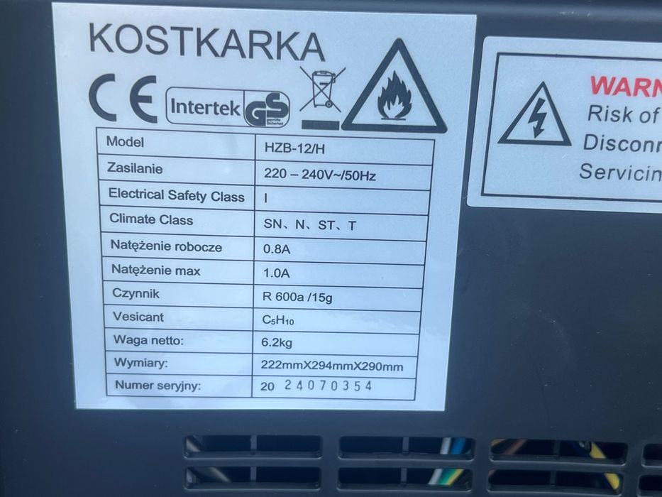 Kostkarka do lodu FOOING HZB-12/H przenośna