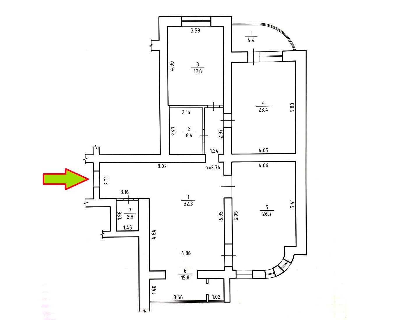 Продам квартиру 126 кв.м. в центрі міста з дизайнерським ремонтом