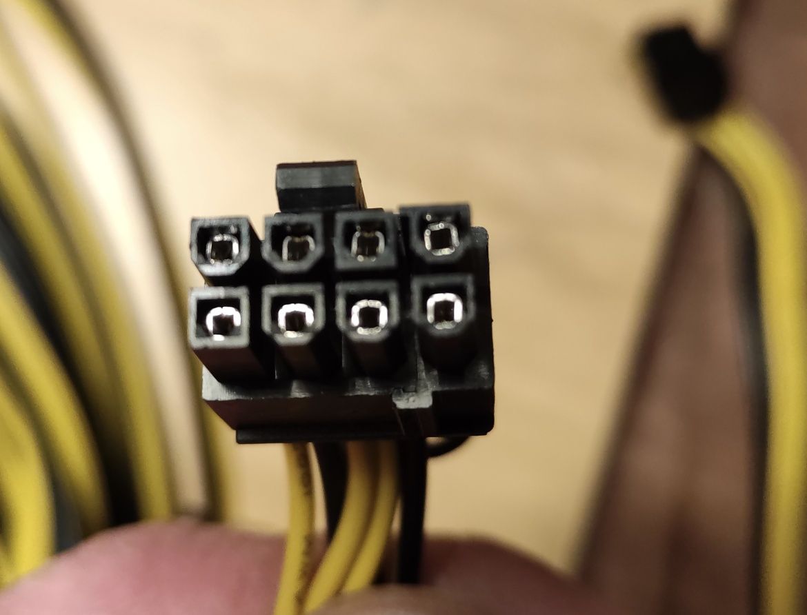 Kabel PCI-E 20szt męski 6pin - 6+2pin