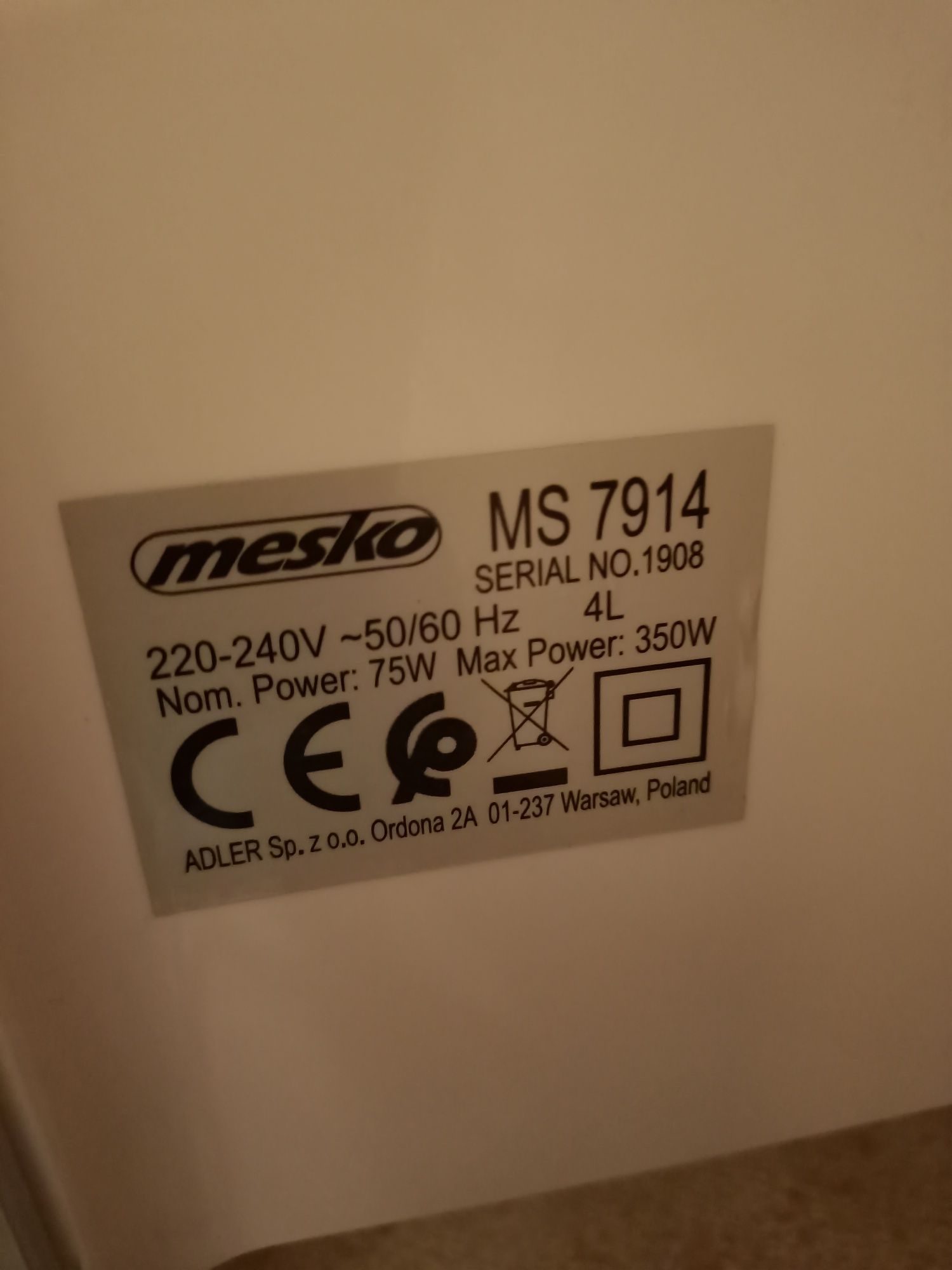 Klimator MS7914 MESKO.