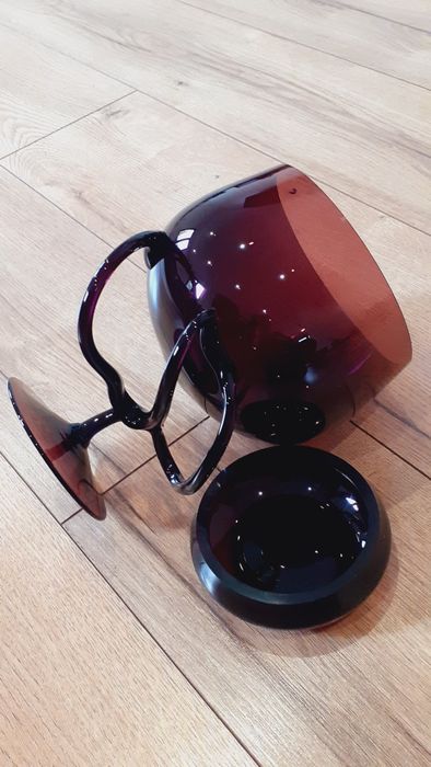 Kielich Pucharek Krosno i taka miseczka jak popielniczka z prl