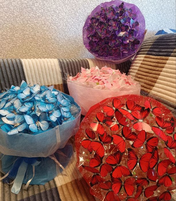 Букети с бабочек / букети з метеликів