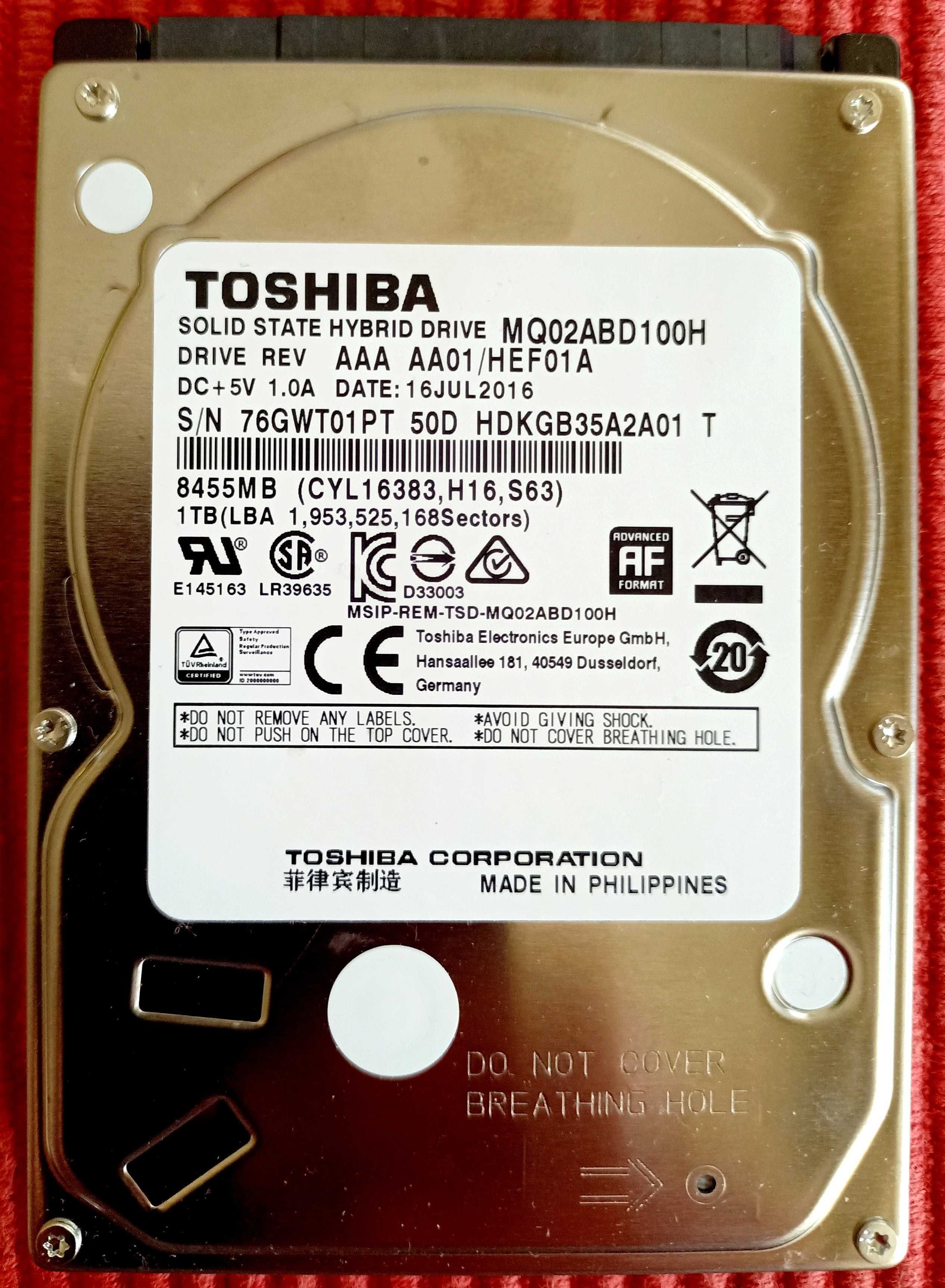 Toshiba MQ02ABD100H SSHD 1TB