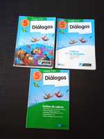 Diálogos - 5º Ano - Manual + Caderno de Atividades + Guiões de Leitura