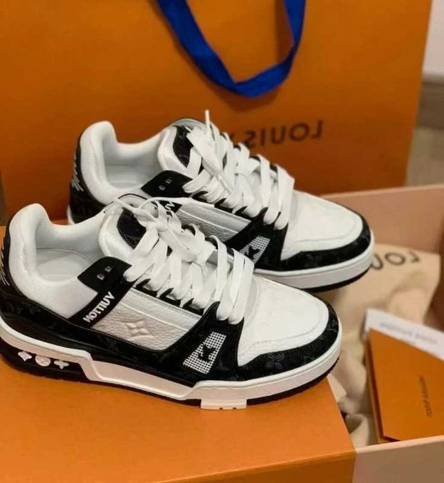 "Buty koszykówki "Louis_Vuitton_Trainer_Black Roz.43