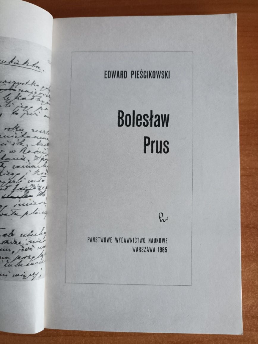 Edward Pieścikowski "Bolesław Prus"