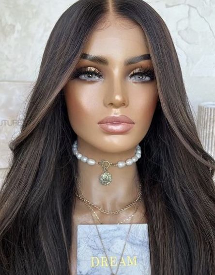 nowa naturalna peruka lace front 100% ludzki włos na co dzień