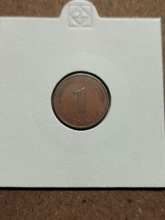 Moneta Niemcy 1 fenig 1989