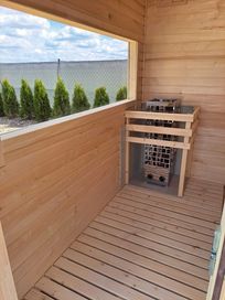 Sauna Ogrodowa Prestige Wyposażona Harvia Fińska Sauny do Twojego Domu