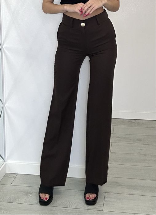 Czekoladowe spodnie szwedy XS