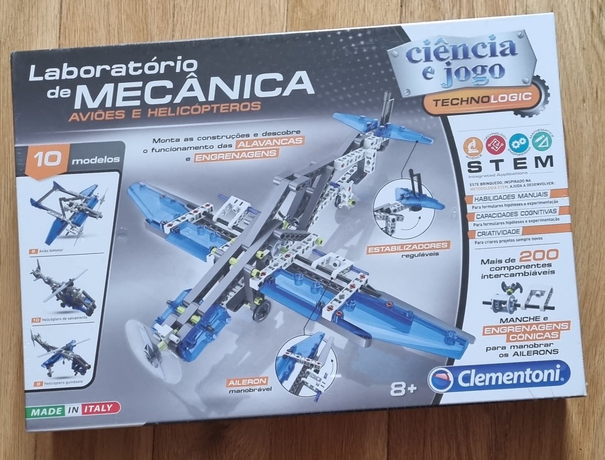Lego Clementoni: Laboratório de mecânica aviões e helicópteros