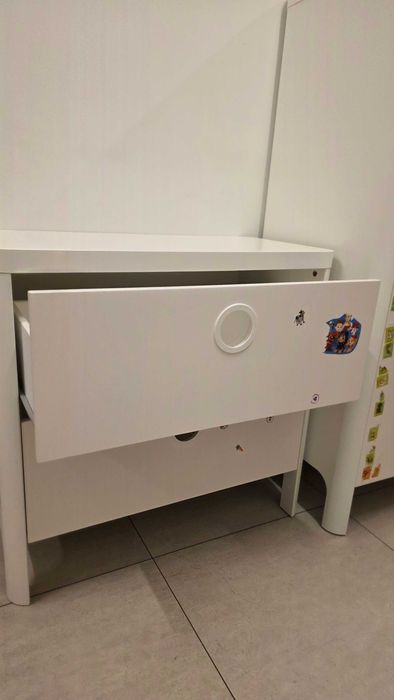 Komoda dziecięca biała IKEA do kompletu z szafą