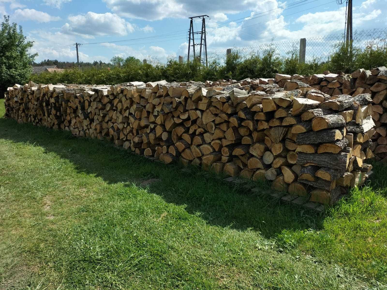 Drewno kominkowe opałowe dąb buk