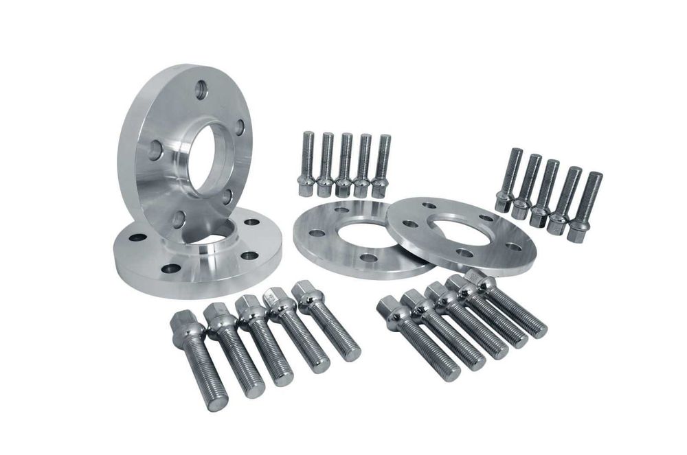 Par de espaçadores "bolachas" com várias furações