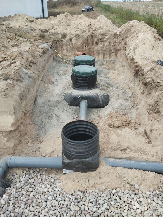 Przydomowa oczyszczalnia ścieków /zbiorniki na deszczówke/wode