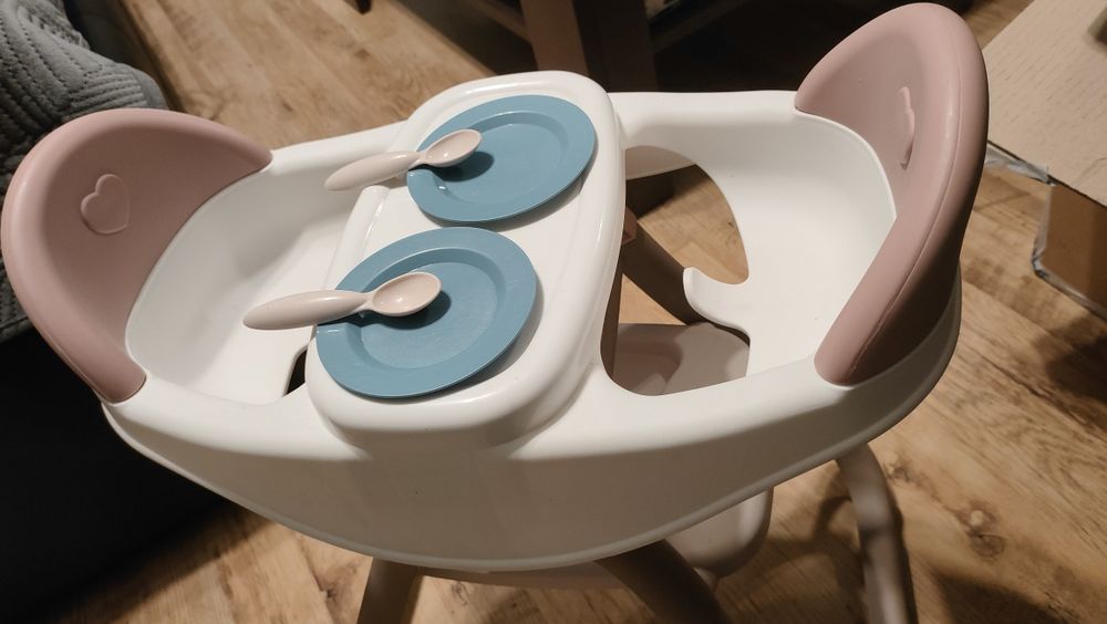 Smoby Baby Nurse Krzesełko Do Karmienia Dla Bliźniąt Lalek