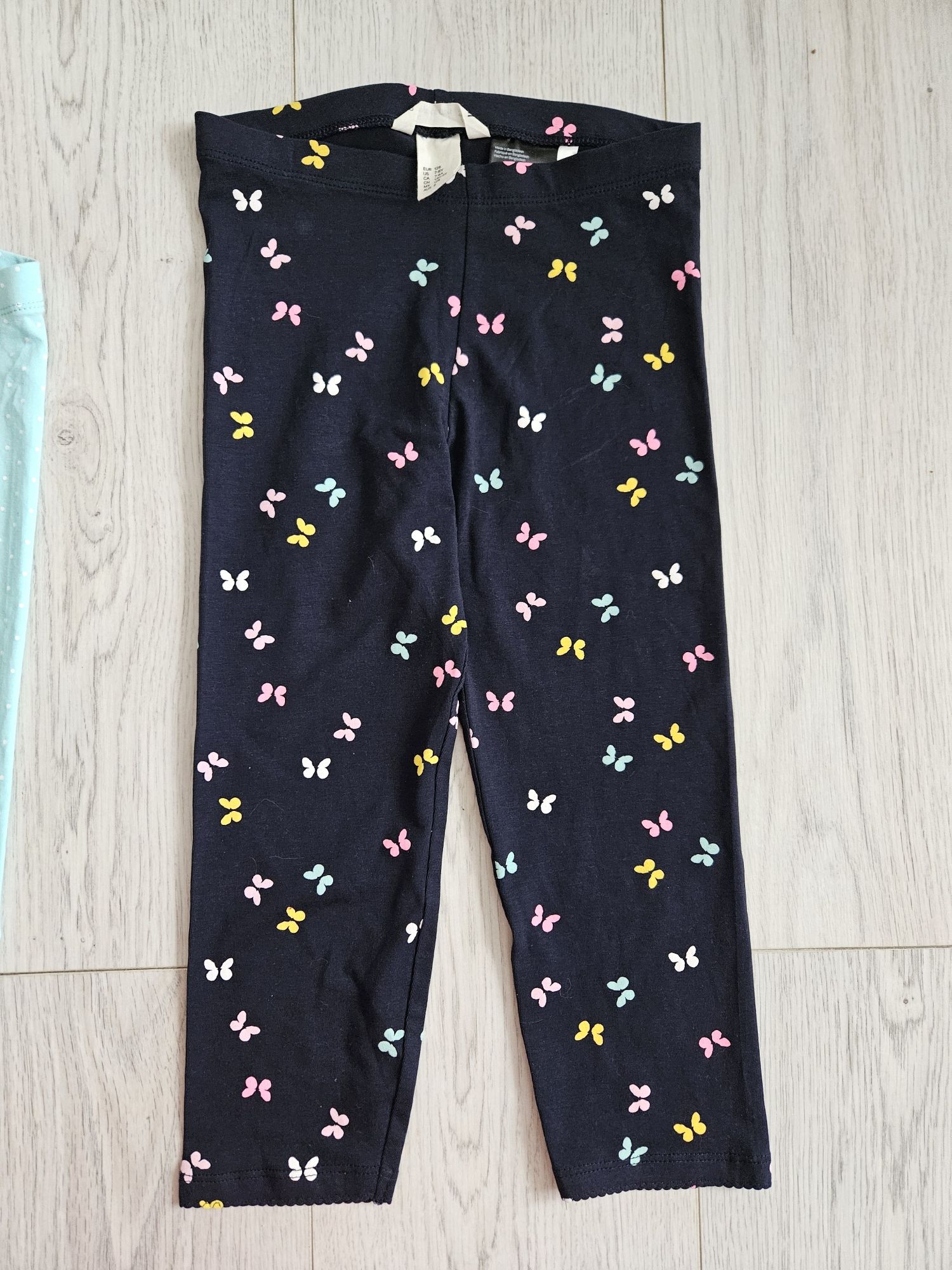 NOWE krótkie legginsy H&M r.128 zestaw dla dziewczynki