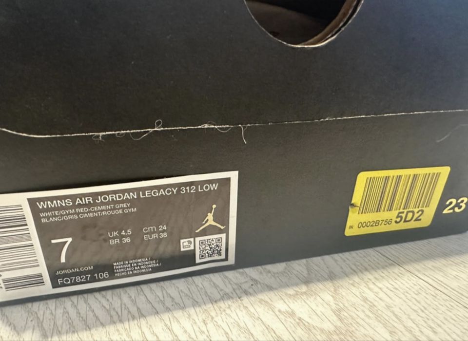 Nike air jordan legacy low 312 38