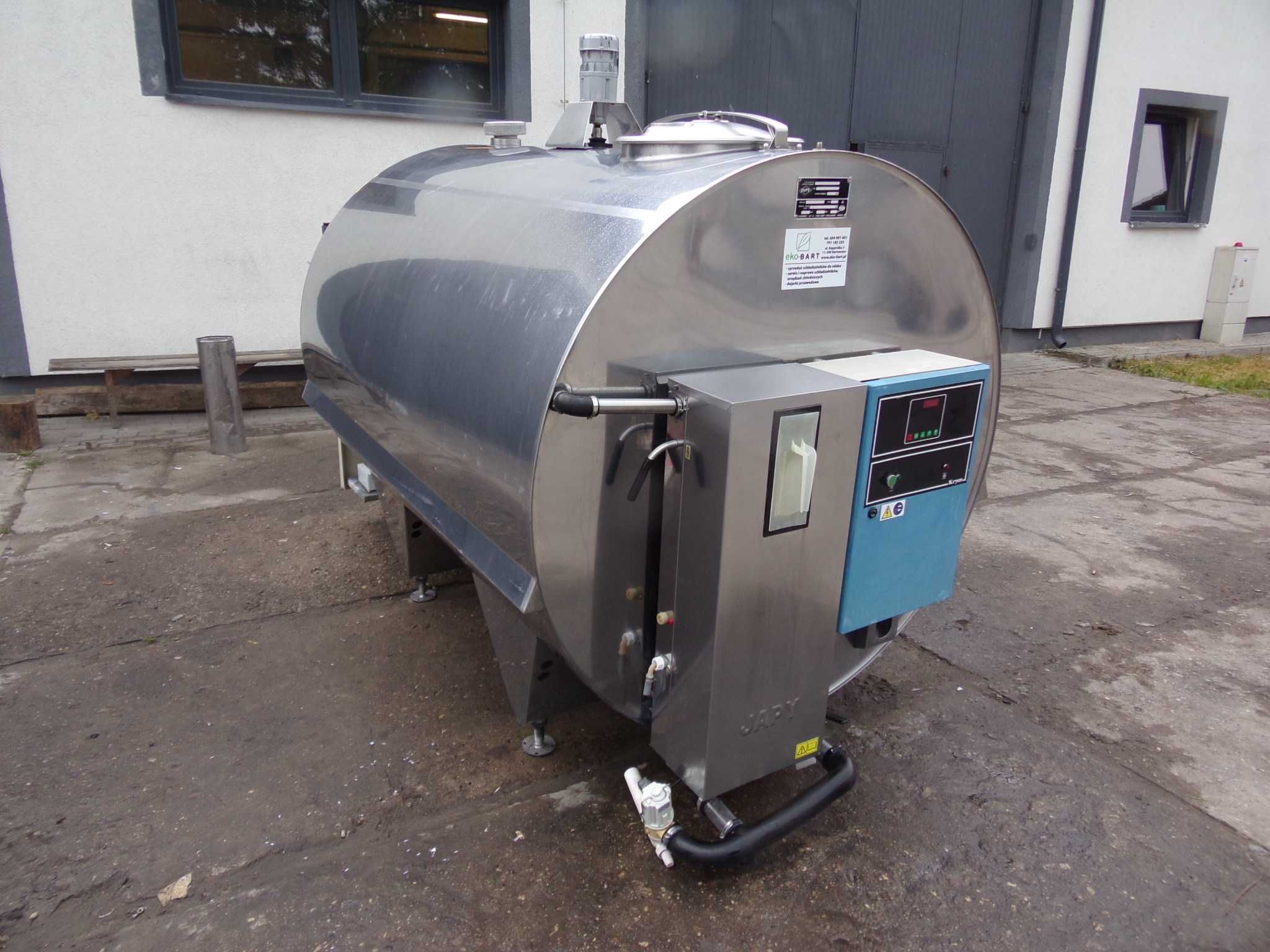 Schładzalnik Zbiornik Tank Chłodnia do Mleka JAPY KRYOS 2110 L CFSTA