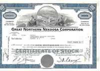 Bonds Shares Ações Great Northern Nekoosa Corporation 1976 USA