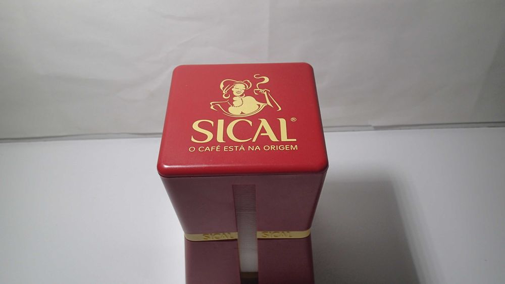 Publicidade antiga SICAL, base de guardanapos em plástico