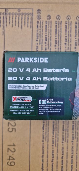 Bateria parkside nova selada 4ah