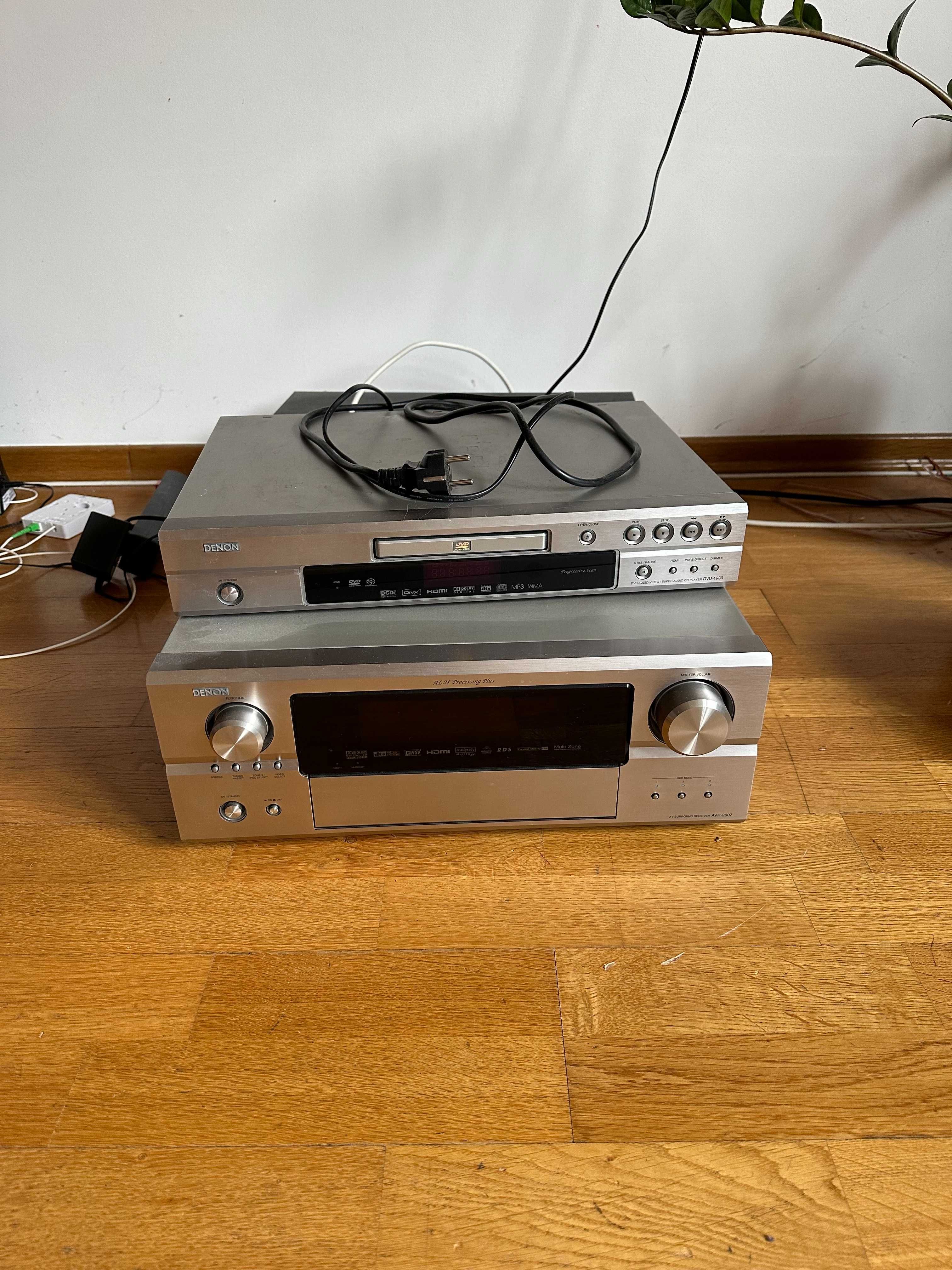 Sprzęt Audio Denon Wzmacniacz plus DVD,  Amplituner AVR-2807